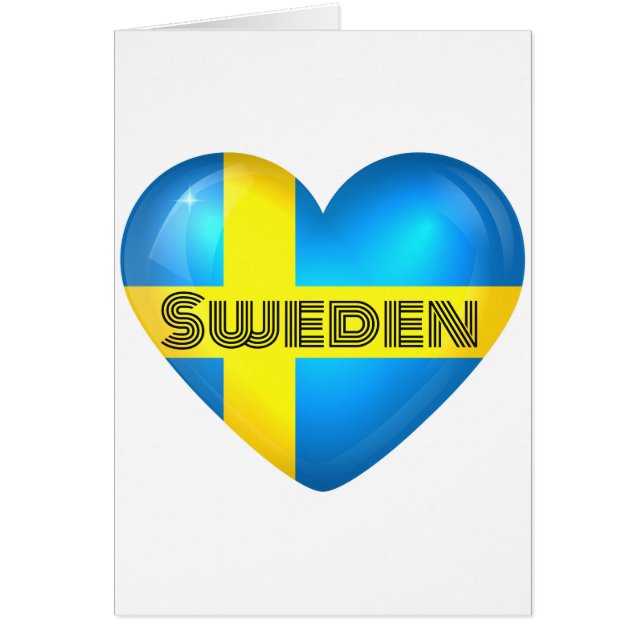 Sweden Heart Flag (Front)
