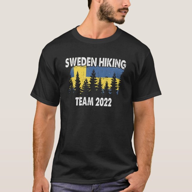 Sweden Hiking Team 2022 Scandinavia Sweden T-Shirt (Front)
