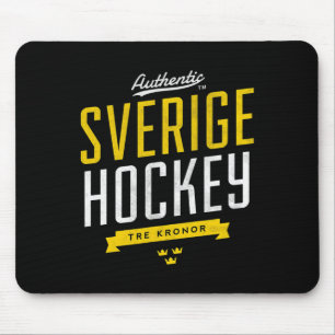 Sweden Hockey Vintage Athletic Retro Sports Style Mouse Mat