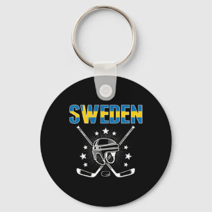 Sweden Ice Hockey Lovers Jersey - Swedish Hockey T Key Ring