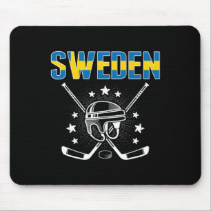 Sweden Ice Hockey Lovers Jersey - Swedish Hockey T Mouse Mat