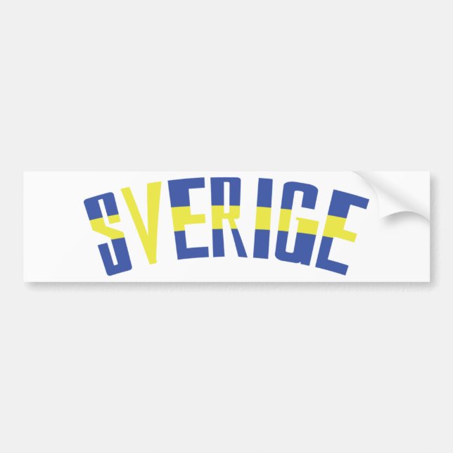 sweden icon bumper sticker (Front)