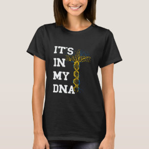 Sweden It's In My DNA Swedish Pride Tree Swedish R T-Shirt