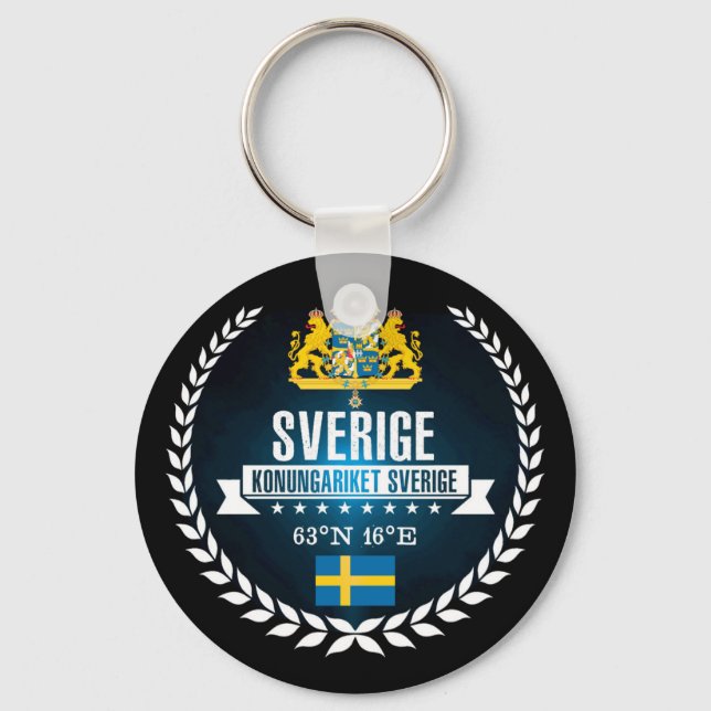 Sweden Key Ring (Front)