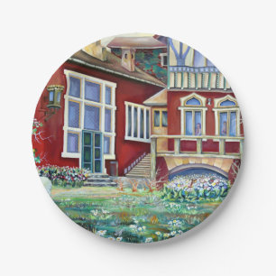 Sweden - landscape paper plate