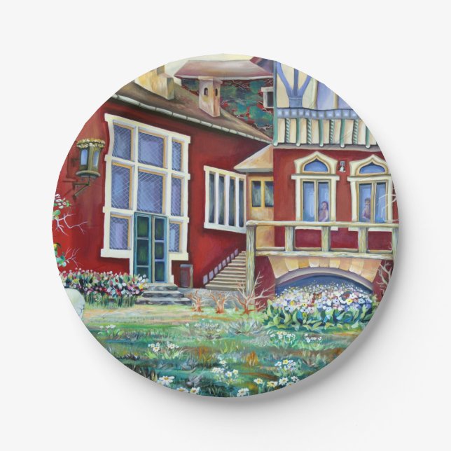 Sweden - landscape paper plate (Front)