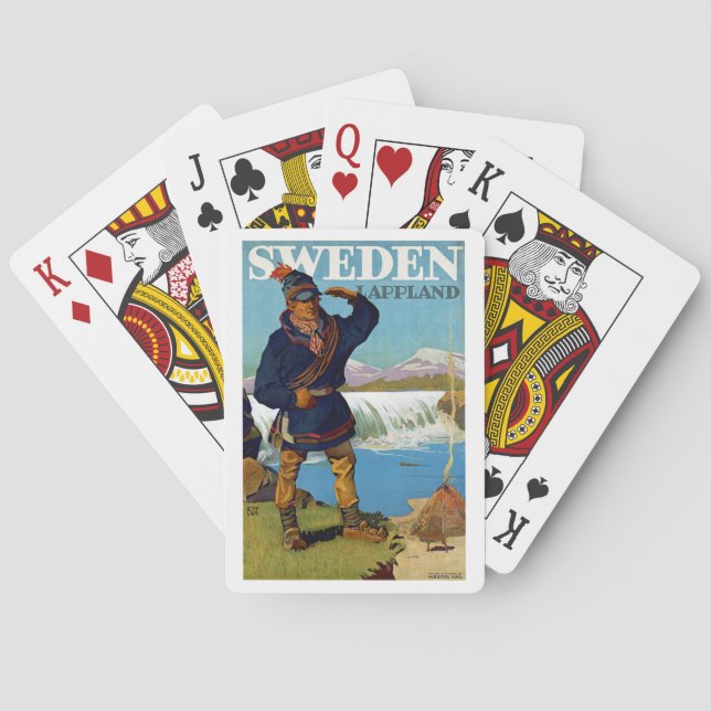 Sweden ~ Lappland Playing Cards (Back)