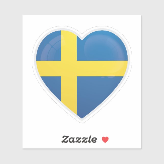 Sweden  Love Flag (Sheet)