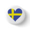 sweden love heart - swedish flag