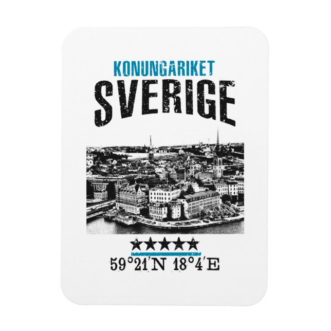 Sweden Magnet (Vertical)