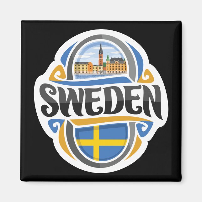 Sweden Magnet (Front)