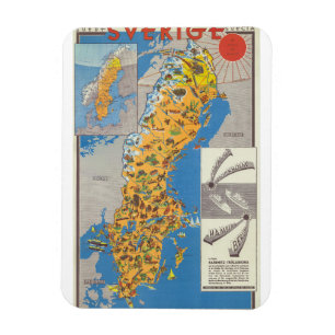 Sweden Map Magnet