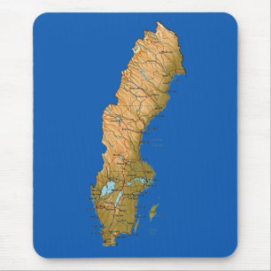 Sweden Map Mousepad