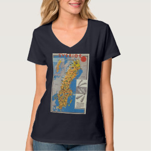 Sweden Map T-Shirt
