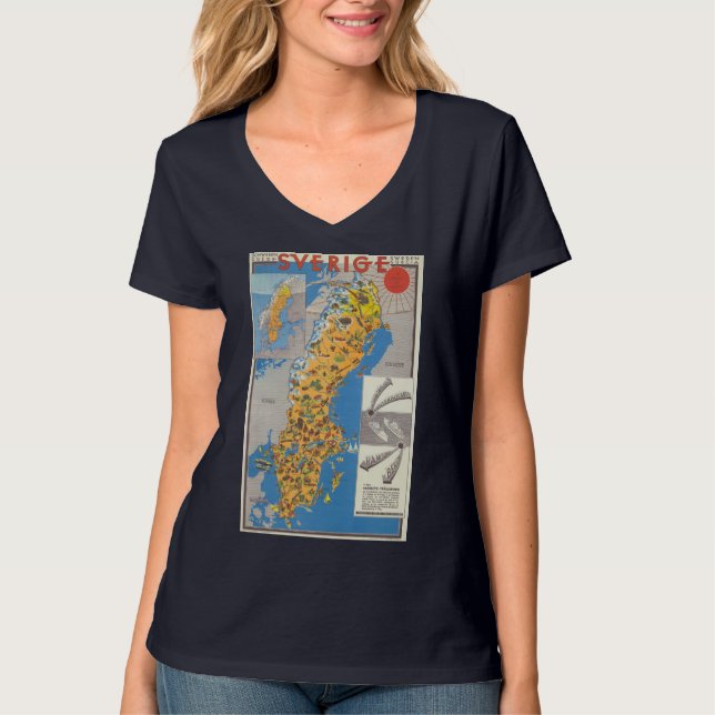 Sweden Map T-Shirt (Front)