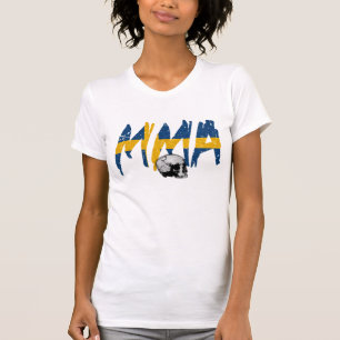 Sweden MMA Skull Ladies T-shirt