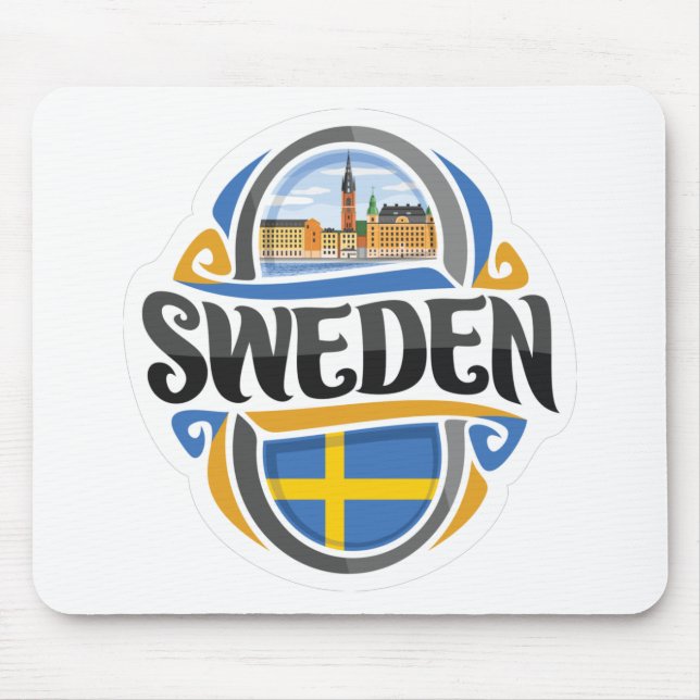 Sweden Mouse Mat (Front)