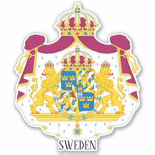 Sweden National Coat Of Arms Patriotic 