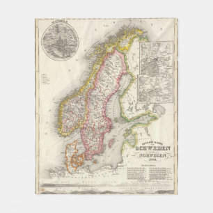 Sweden, Norway 2 2 Fleece Blanket