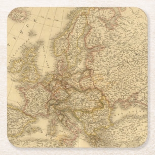 Sweden, Norway, and Demark Square Paper Coaster