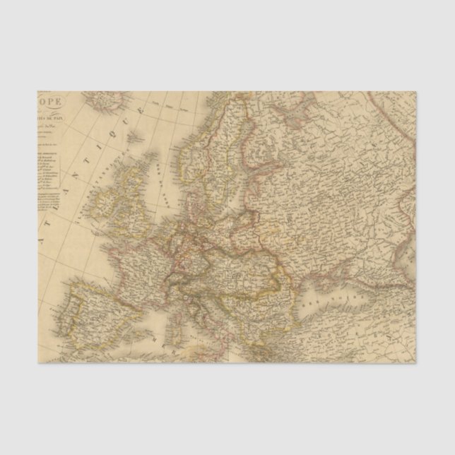 Sweden, Norway, and Demark Tissue Paper (Front)