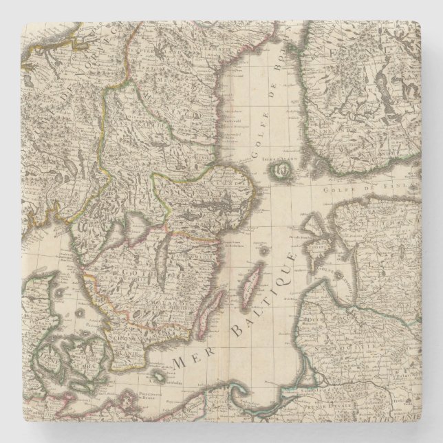 Sweden, Norway, Europe 2 Stone Coaster (Front)
