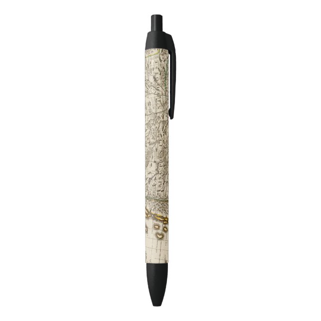Sweden, Norway, Europe Black Ink Pen (Bottom (Vertical))