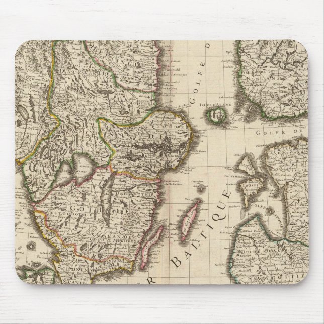 Sweden, Norway, Europe Mouse Mat (Front)