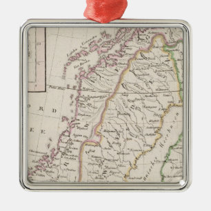 Sweden, Norway, Iceland Metal Tree Decoration
