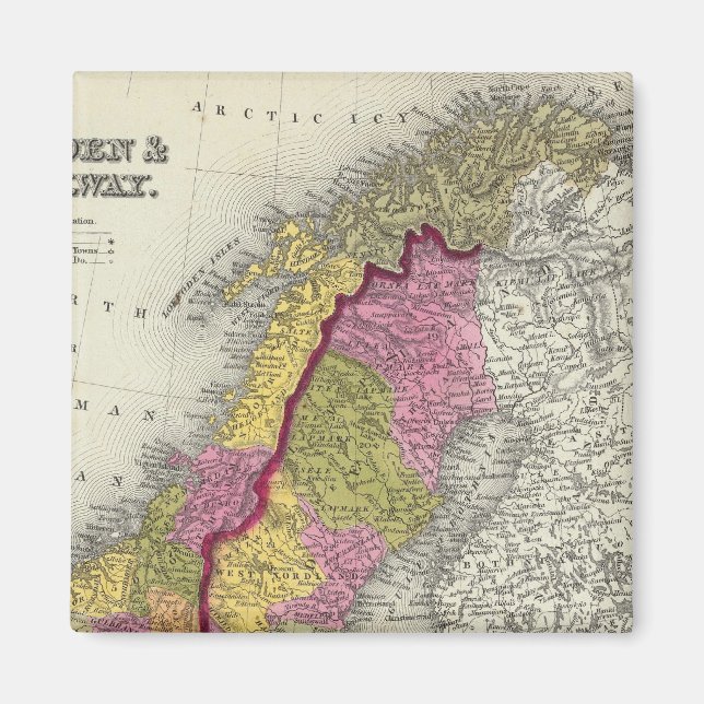 Sweden & Norway Magnet (Front)