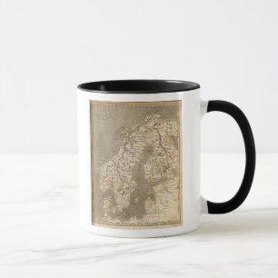 Sweden, Norway Map by Arrowsmith Mug