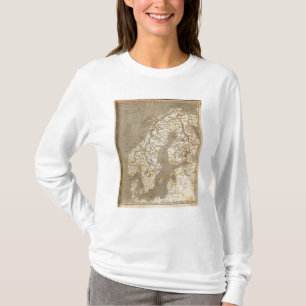 Sweden, Norway Map by Arrowsmith T-Shirt