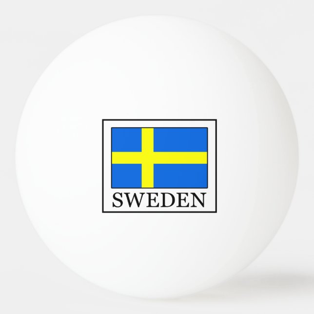 Sweden Ping Pong Ball (Front)