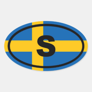 Sweden S European Oval Sticker