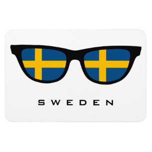 Sweden Shades custom text & colour magnet