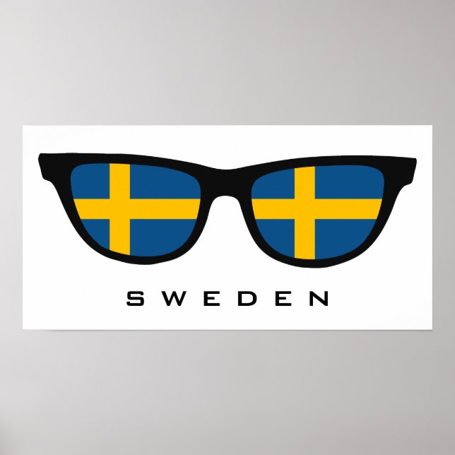 Sweden Shades custom text & colour poster (Front)
