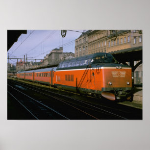 Sweden, SJ diesel push-pull trainset Poster