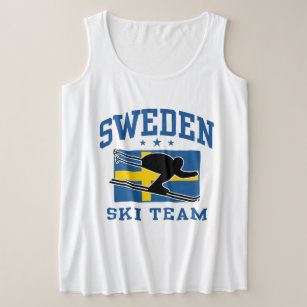 Sweden Ski Team Plus Size Tank Top