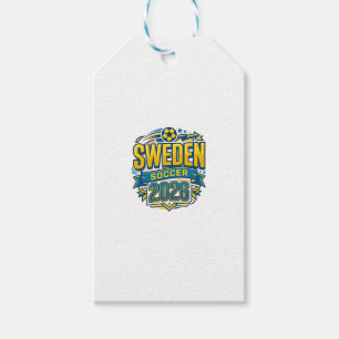Sweden Soccer 2026 Soccer Bold Country Typography Gift Tags