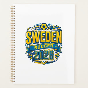 Sweden Soccer 2026 Soccer Bold Country Typography Planner