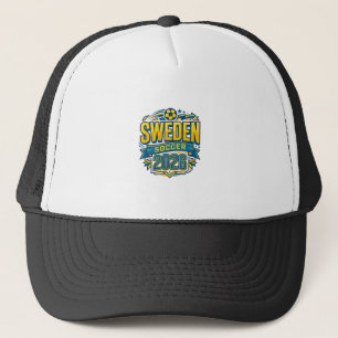 Sweden Soccer 2026 Soccer Bold Country Typography Trucker Hat
