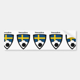Sweden Soccer Bumper Sticker