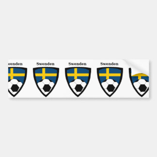 Sweden Soccer Bumper Sticker