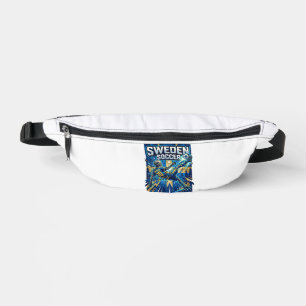 Sweden Soccer Skeleton Striker Nations Poster Styl Bum Bags