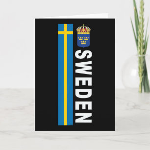 Sweden Soccer-style Swedish Flag Design Card