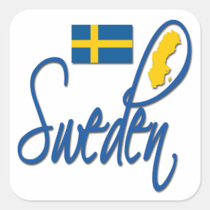 Sweden Square Sticker
