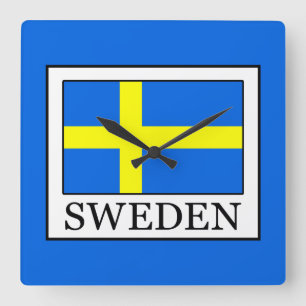 Sweden Square Wall Clock