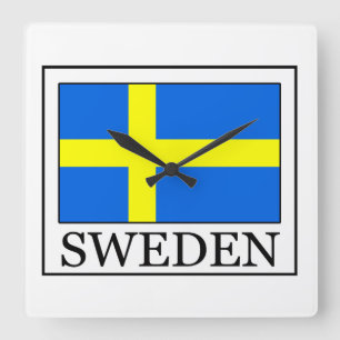 Sweden Square Wall Clock