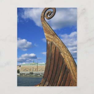 Sweden, Stockholm, harbour, from Gamla Stan, Postcard