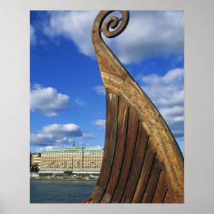 Sweden, Stockholm, harbour, from Gamla Stan, Poster